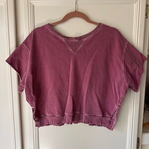 Free People Movement Cozy Boxy Sweatshirt – XS – Plum/Mauve
